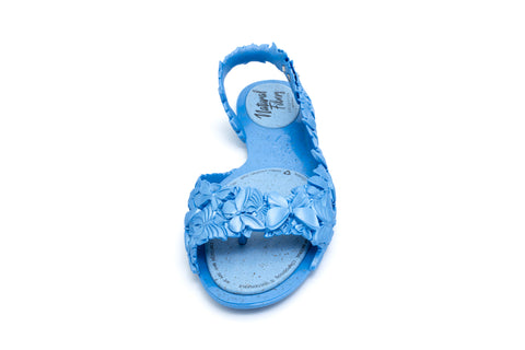 Ecocompatibile - Sandali Flexi Butterfly blu lucido