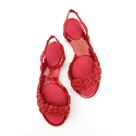 Red Summer Sandals for Women